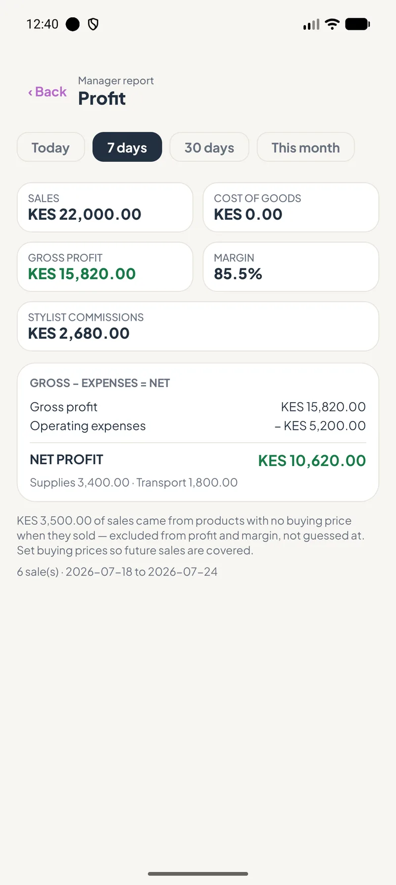 Net profit on your phone, wherever you are